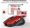 Acer OMR266 2.4GHz Wireless Mouse rot/schwarz, USB Vorschaubild