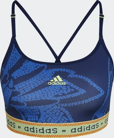 adidas FARM Rio Light-Support große Größen Sport-BH mystery blue/hi-res yellow (Damen)