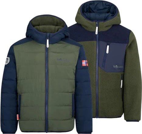 Trollkids Sandvika Turnover Funktionsjacke ivy/navy (Junior)