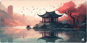 Sharkoon Skiller SGP40 D7, Mouse Mat, 1000x500mm, Teahouse by the River
