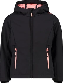 CMP Softshell Melange Fix Hood Funktionsjacke antracite/lotus (Junior)