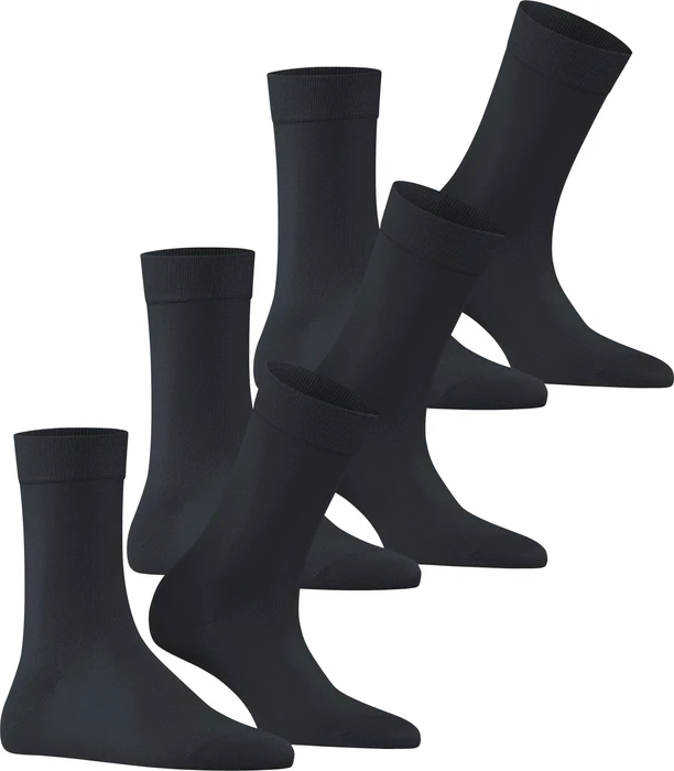 Falke Cotton Touch Socken graphite, 3 Paare (Damen)