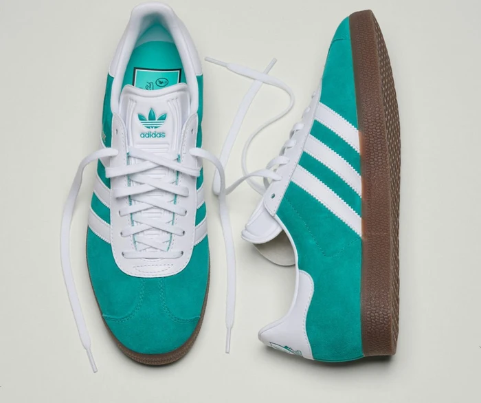 adidas Gazelle FC Liverpool sea green/cloud white/gum (Herren)