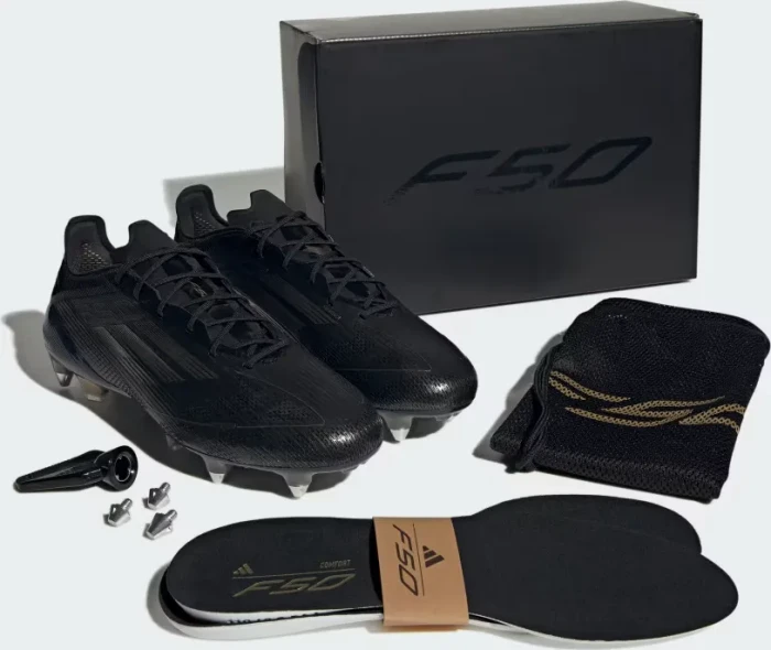 adidas F50 Elite SG core black/iron metallic/gold metallic