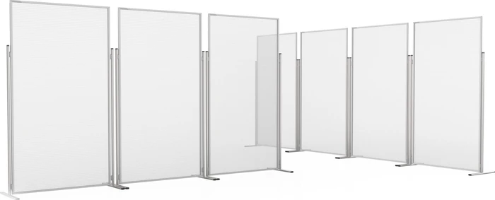 Magnetoplan Evolution Hygiene-Raumtrenner, transparent, 120x202cm