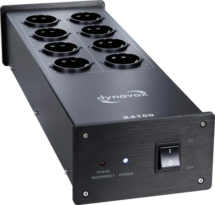 Dynavox HiFi-Steckdosenleiste X4100, 8-fach, schwarz