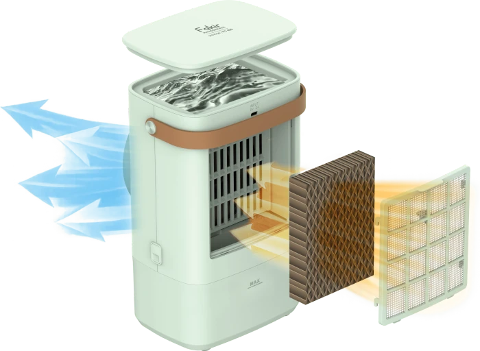 Fakir TC 400 Air Cooler Turmventilator/Luftkühler mint green