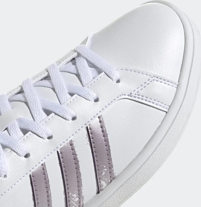 adidas Grand Court Base Beyond cloud white/matt purple met. (Damen)