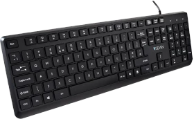 V7 KU350 Pro Tastatur, schwarz, USB, UK