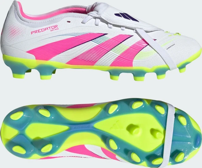 adidas Predator Pro Fold-Over Tongue FG/MG cloud white/lucid pink/lucid lemon