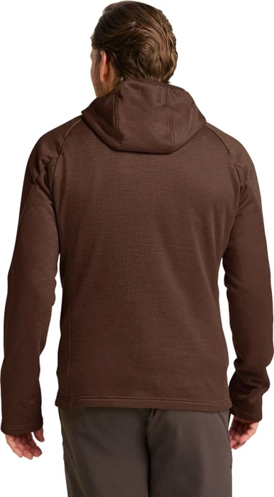 Jack Wolfskin Peak District Hooded FZ Jacke hot choc (Herren)