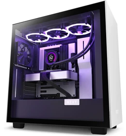 NZXT H7 White/Black, weiß/schwarz, Glasfenster