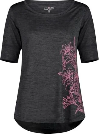 CMP Light Jersey Funktionsshirt kurzarm antracite mel/pink fluo (Damen)