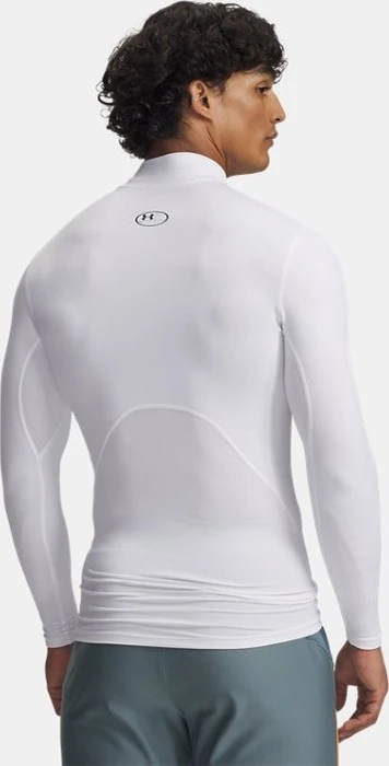 Under Armour ColdGear Kompressionsshirt langarm weiß/schwarz (Herren)