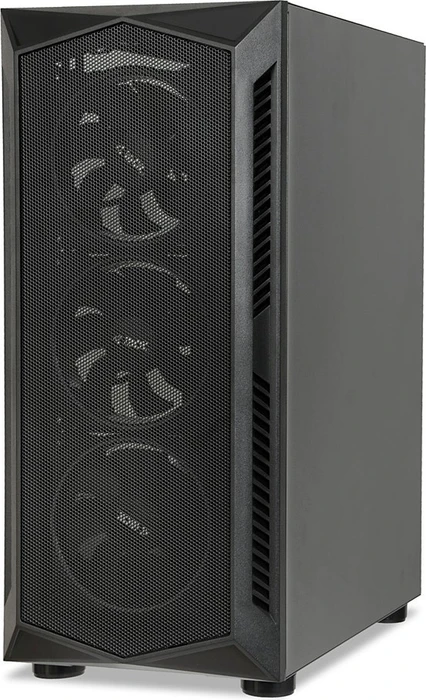 iBox Lupus 27, schwarz, Glasfenster