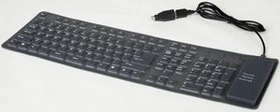 Gembird Flexible Keyboard schwarz, PS/2 & USB (verschiedene Layouts)