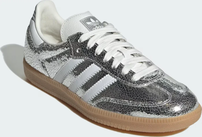 adidas Samba OG silver metallic/cloud white/core white