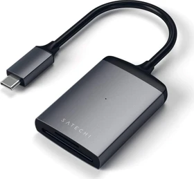 Satechi Type-C UHS-II, Space Gray, Dual-Slot-Cardreader, USB-C 3.0 [Stecker] (ST-TCU3CRM)