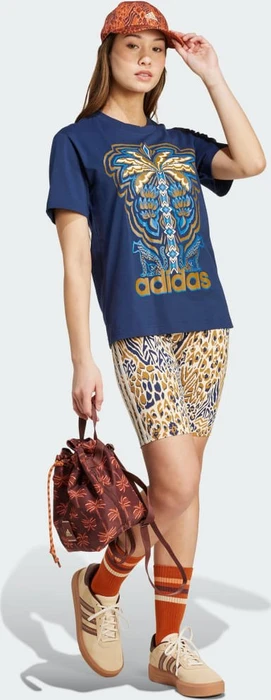 adidas x FARM Rio Graphic T-Shirt kurzarm night indigo (Damen)