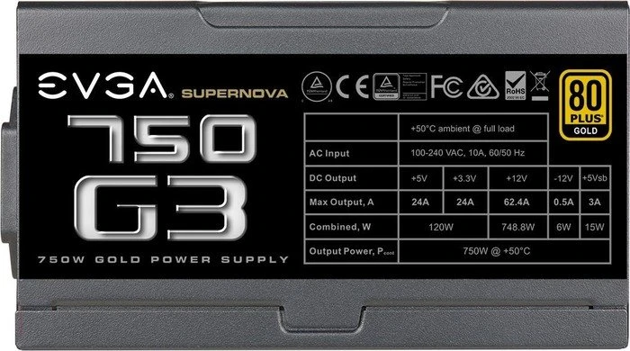 EVGA SuperNOVA G3 750 750W, ATX