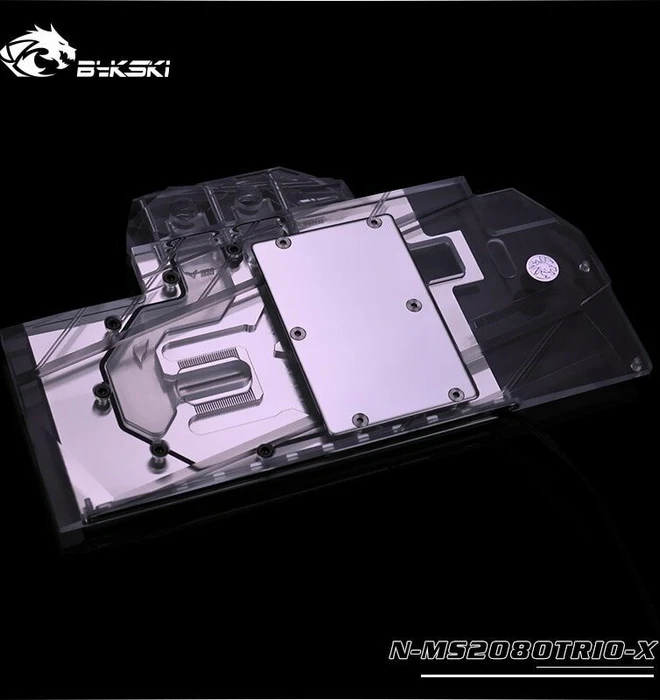 Bykski NVIDIA RTX 2080 MSI Gaming X TRIO, klar