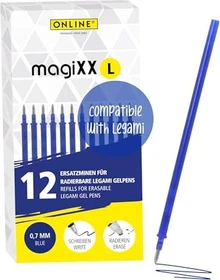 ONLINE magiXX L Refill Gel-Mine 0.7mm blau, 12er-Set