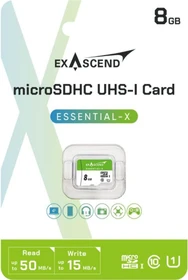 Exascend Essential-X R50/W15 8GB, UHS-I U3, Class 10