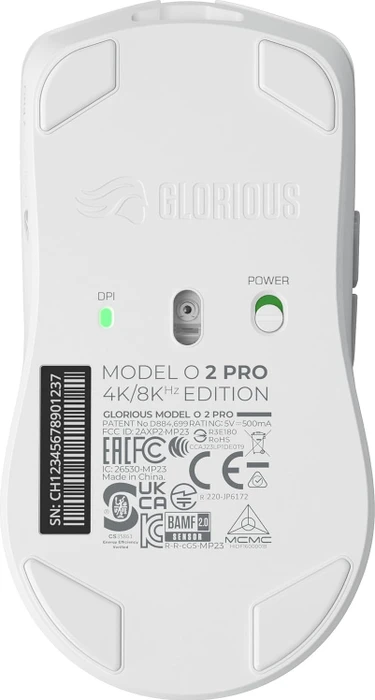 Glorious Model O 2 Pro Wireless, 4K/8K Polling, weiß, USB