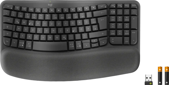 Logitech Wave Keys for Business, Grafit, Logi Bolt, USB/Bluetooth, DE