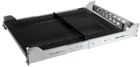 StarTech ausziehbarer belüfteter Fachboden mit Kabelführung bis 22.7kg, 702mm Einbautiefe, 2HE