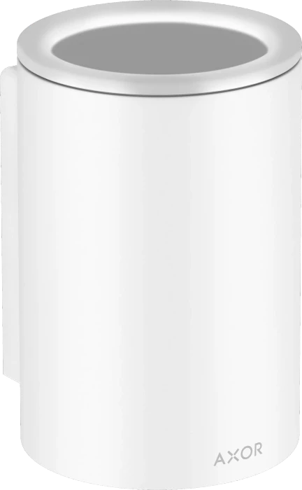 Hansgrohe Axor Universal Circular Zahnputzbecher mit Halter mattweiß