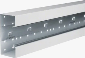 Hager Brüstungskanal-Unterteil frontrastend zu BRS 83x170mm Oberteil 80mm Stahl verkehrsweiß