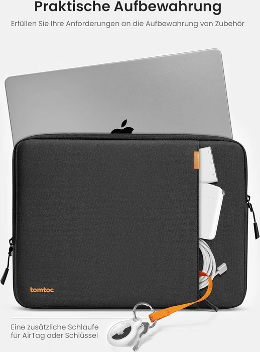 tomtoc Defender-A13, Laptophülle, Notebooks bis 13.3", schwarz