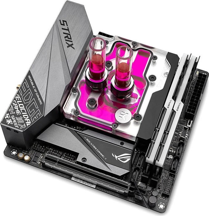 EK Water Blocks Quantum Line EK-Quantum Momentum ASUS ROG Strix Z390I D-RGB Monoblock, Nickel, Acryl