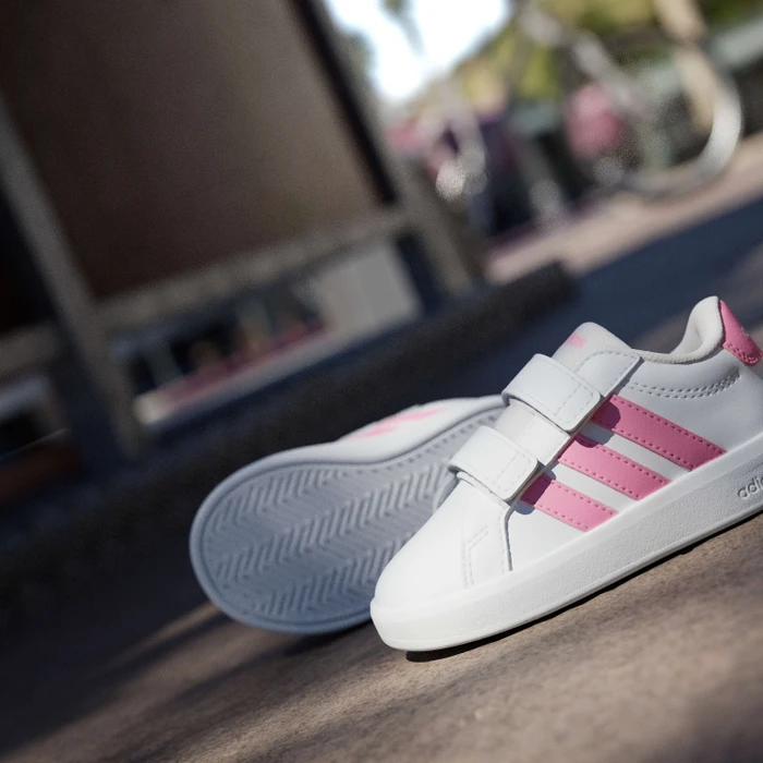 adidas Grand Court 3.0 cloud white/bliss pink (Junior)