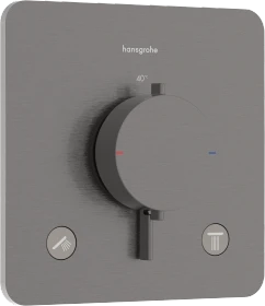 Hansgrohe Ecostat Comfort Q Thermostat Unterputz für 2 Verbraucher brushed black chrome