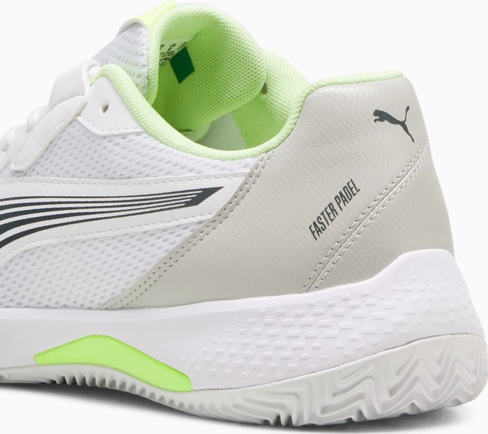 Puma Nova Court puma white/luminous blue/fizzy apple/shadow gray (Damen)