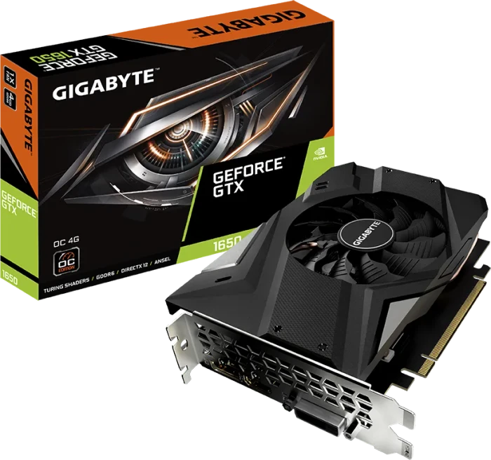 GIGABYTE GeForce GTX 1650 D6 OC 4G (Rev. 4.0), 4GB GDDR6, DVI, HDMI, DP