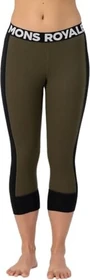 Mons Royale Cascade Merino Hose 3/4 dark olive (Damen)