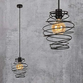 Briloner Swirl Pendelleuchte schwarz