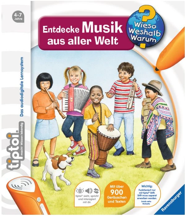 Ravensburger tiptoi Buch: Wieso? Weshalb? Warum? 16: Entdecke Musik aus aller Welt