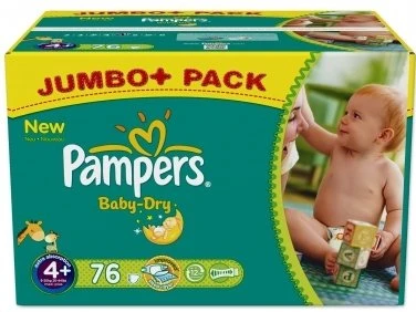 Pampers Baby-Dry Gr.4+ Einwegwindel, 9-20kg