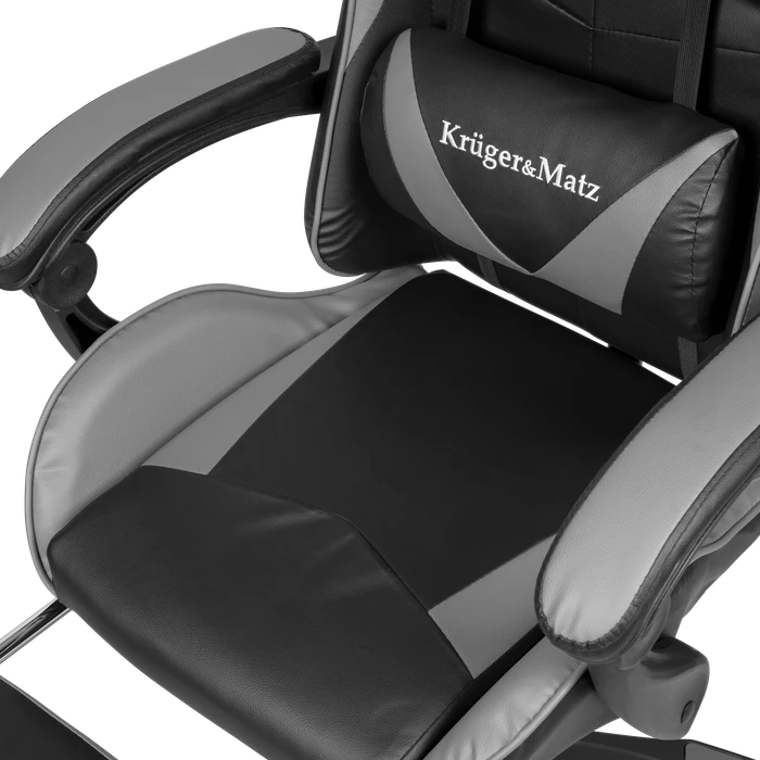 Krüger&Matz Warrior GX-150 Gamingstuhl, schwarz/grau