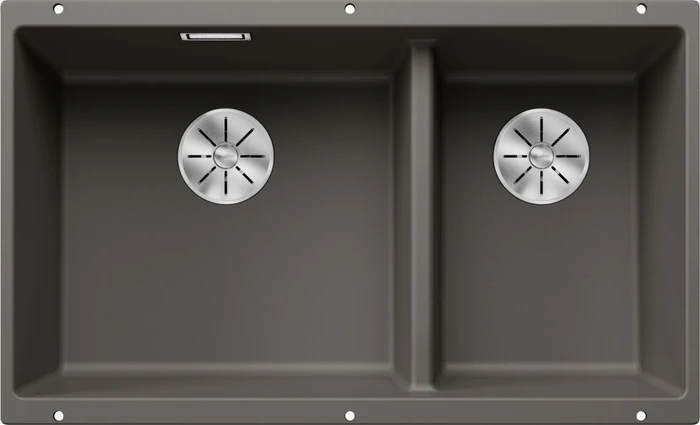 Blanco Subline 430/270-U InFino Unterbau Becken links vulkangrau