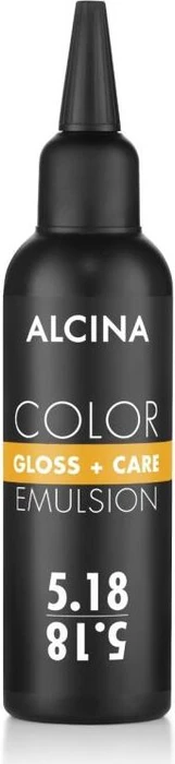 Alcina Color Gloss + Care Emulsion Haartönung 5.18 hellbraun asch silber, 100ml