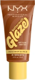 NYX Buttermelt Glaze Soft Glow Skin Tint 07 toffee butta LSF30, 30ml