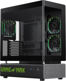 GameMax N90 Black, Glasfenster