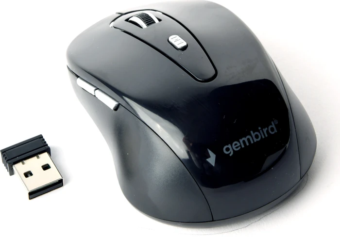 Gembird Wireless Optical Mouse 6B-01 schwarz, USB