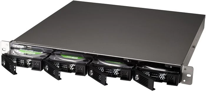QNAP Turbo Station TS-421U 12TB, 1GB RAM, 2x RJ-45 1000Base-T, 2x USB 3.0, 1HE