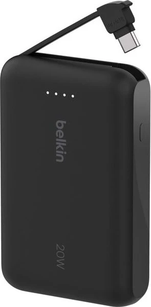 Belkin BoostCharge 10K 20W mit integriertem Kabel schwarz